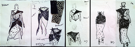 croquis cire noir